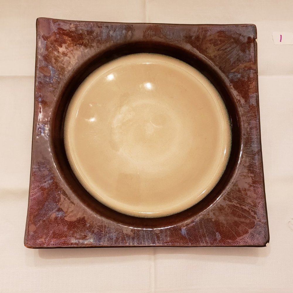 Mikasa Solstice Ruby Red Stoneware Dinner Plate Fair Preowned 1